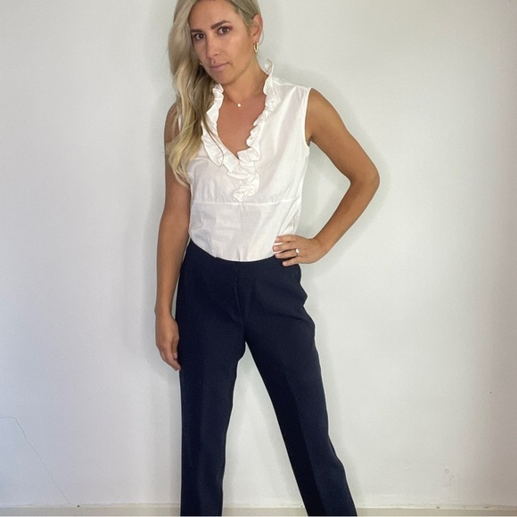 St. John Navy Blue Slacks Pants - Picture 4 of 13